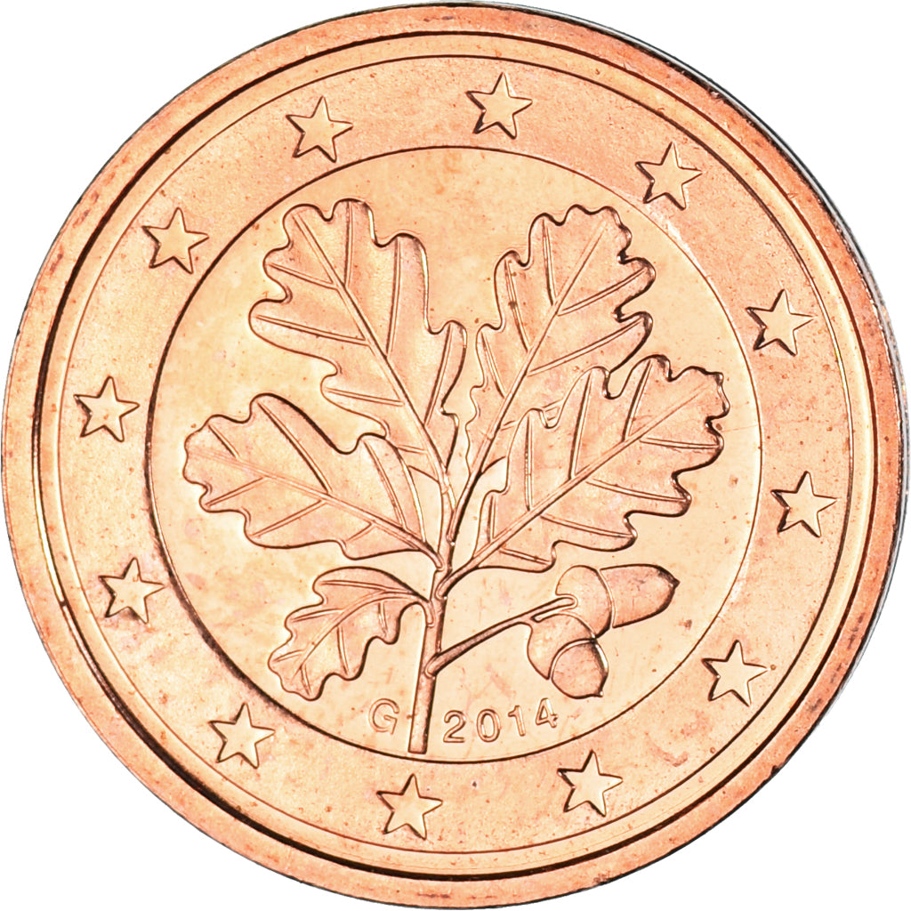 NĚMECKO - FEDERÁLNÍ REPUBLIKA,
2 euro centy,
2014
