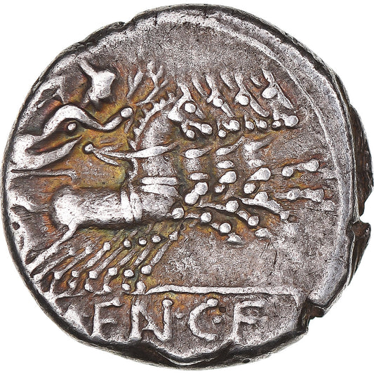 Mince,
M. Fannius C.f.,
denár