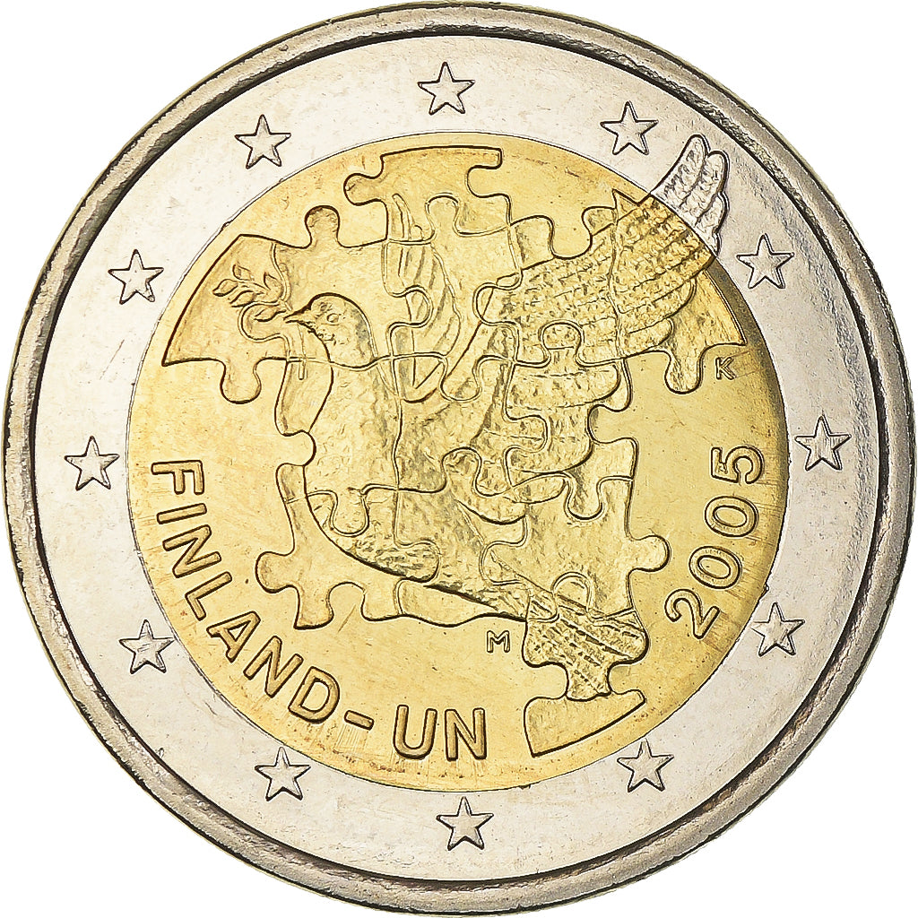 Finsko,
2 eura,
60. výročí