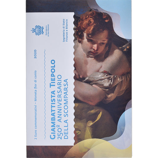 San Marino,
2 eura,
250 ans de la mort de Giambattista Tiepolo