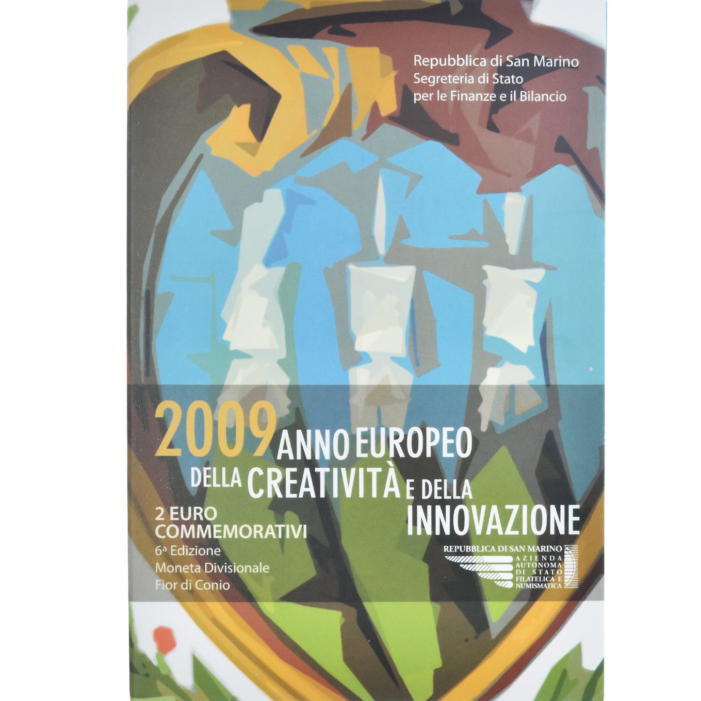 San Marino,
2 eura,
Année de la création et de l'innovation