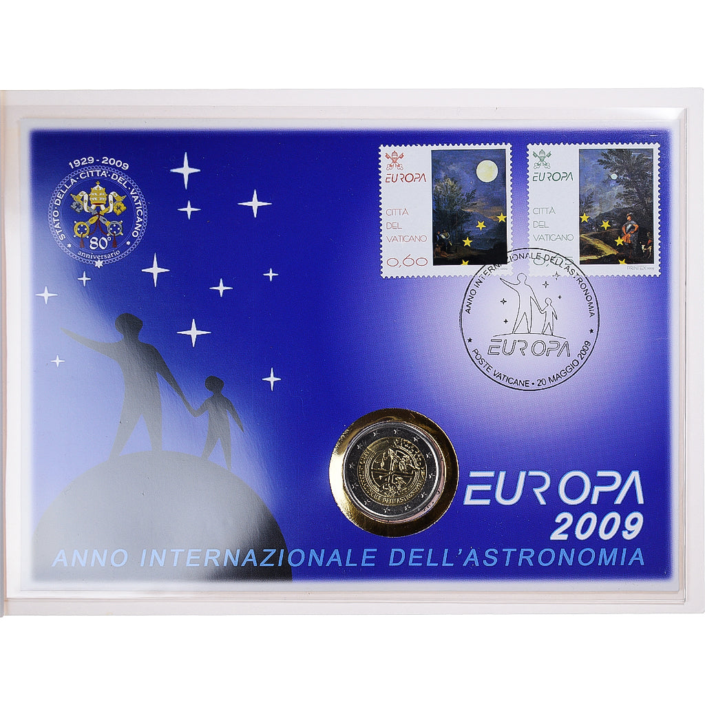 Vatikán,
2 eura,
Année internationale de l'Astronomie