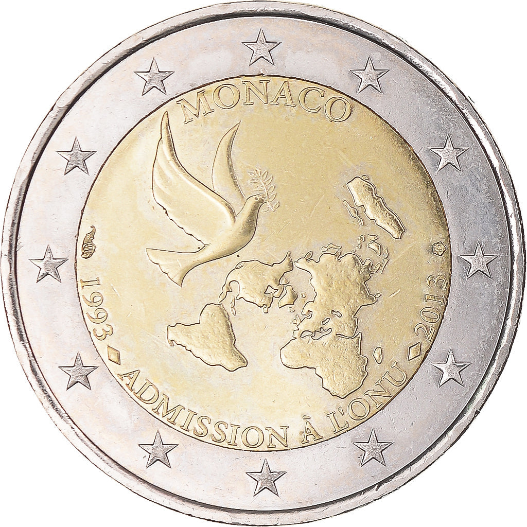 Monako,
2 eura,
Vstupné à l'ONU