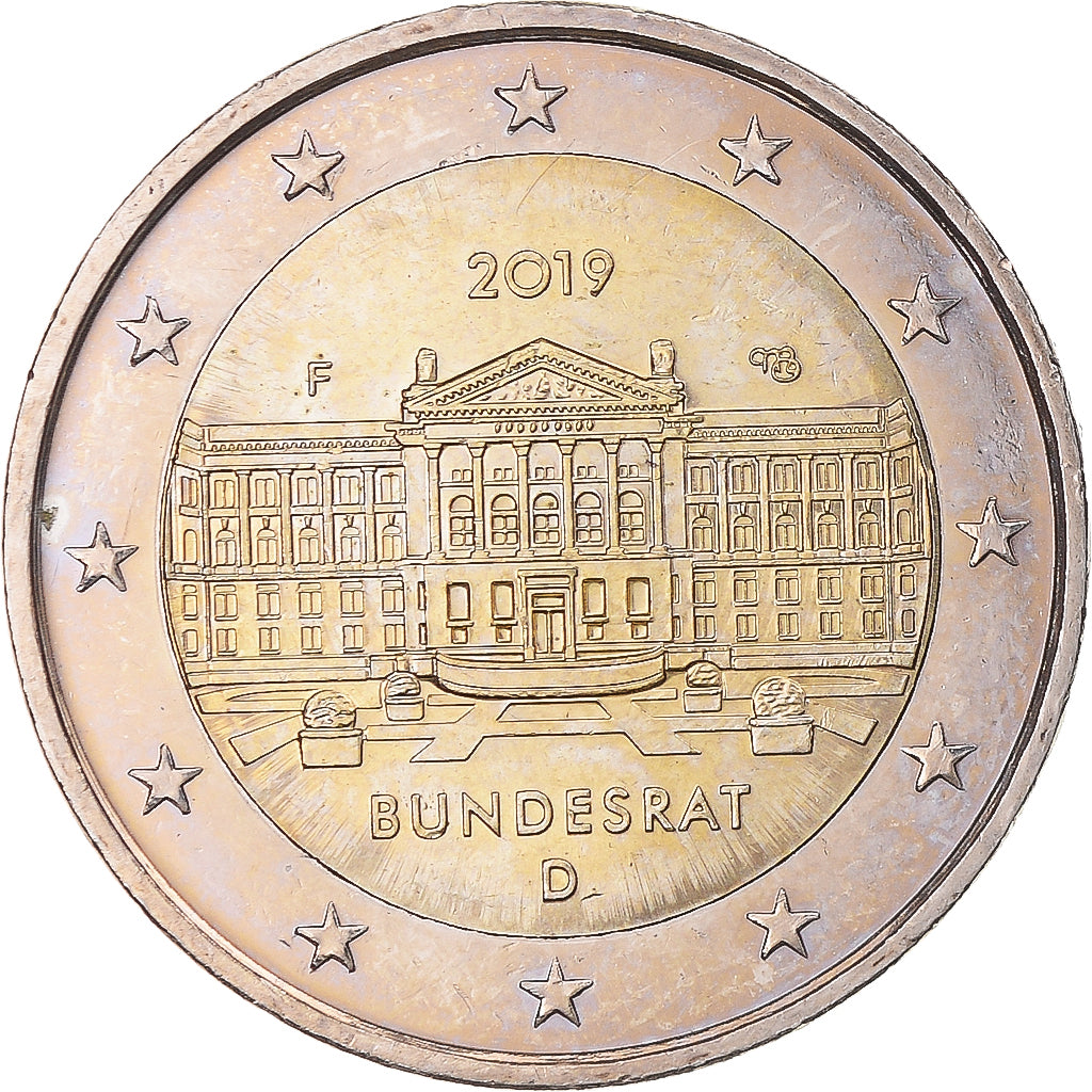 NĚMECKO - FEDERÁLNÍ REPUBLIKA,
2 eura,
Bundesrat