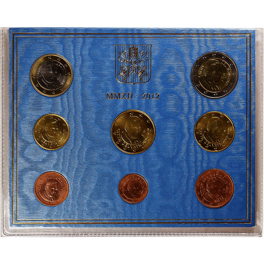 Vatikán,
1 cent až 2 eura,
Benoit XVI