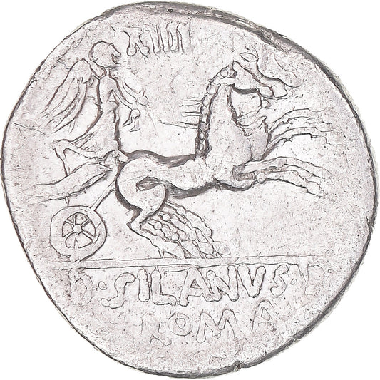 Mince,
D. Iunius Silanus,
denár
