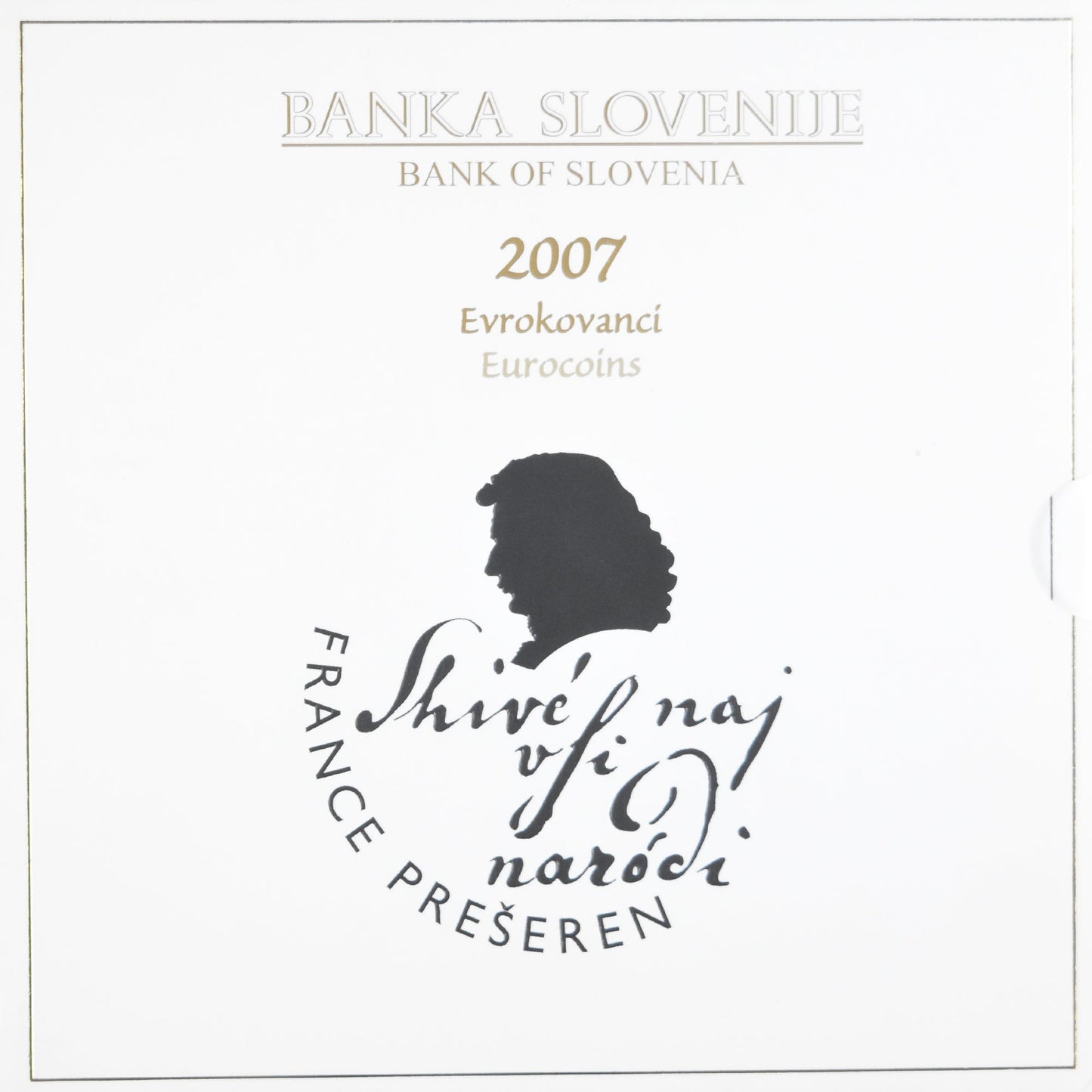 Slovinsko,
1 cent až 2 eura,
euro set