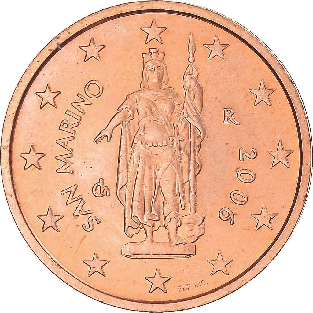 San Marino,
2 euro centy,
2006