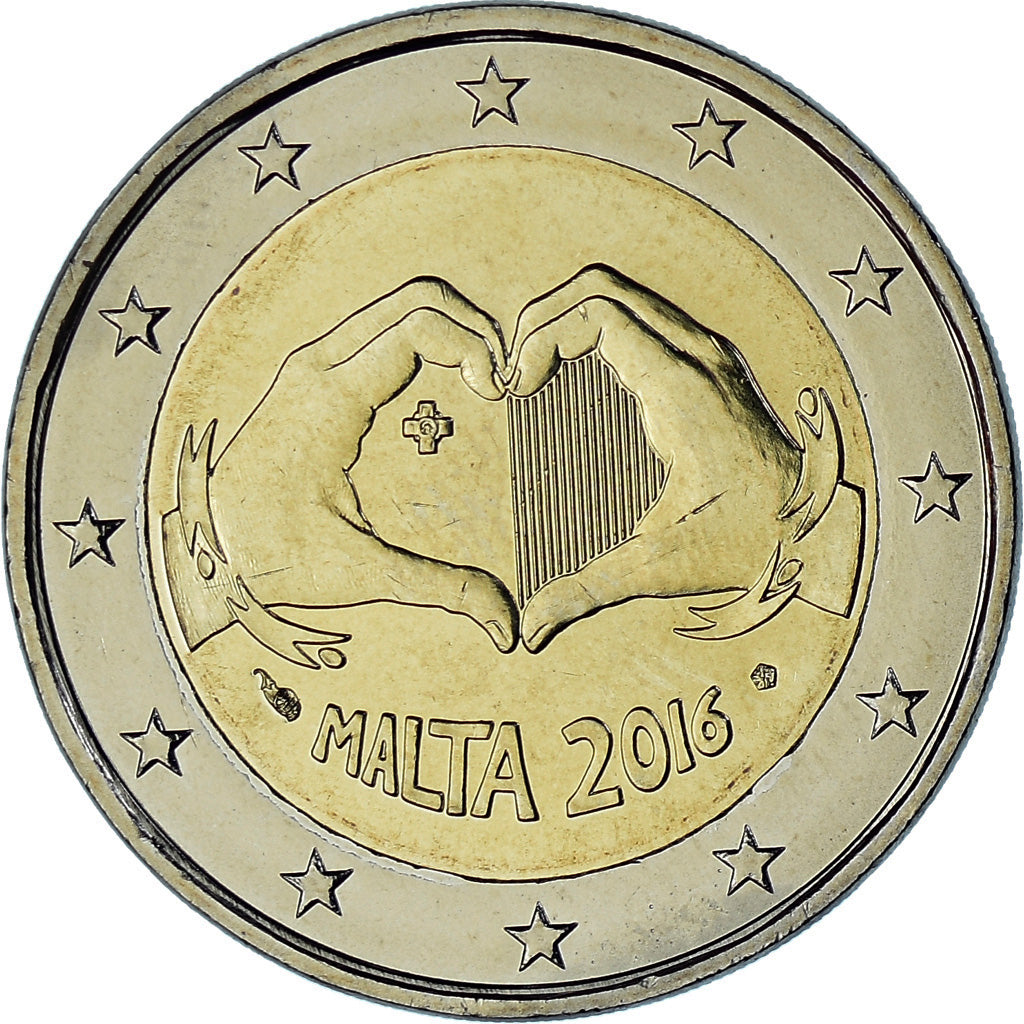 Malta,
2 eura,
solidarita skrze lásku