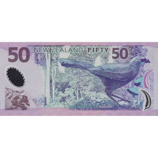 Bankovka,
Nový Zéland,
50 dolarů