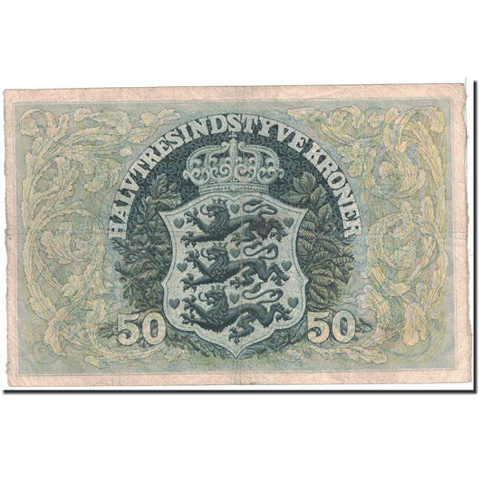 Bankovka,
Dánsko,
50 korun