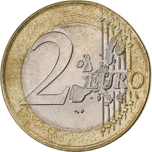 Rakousko,
2 eura,
chyba planžety zasažená na 1 euro