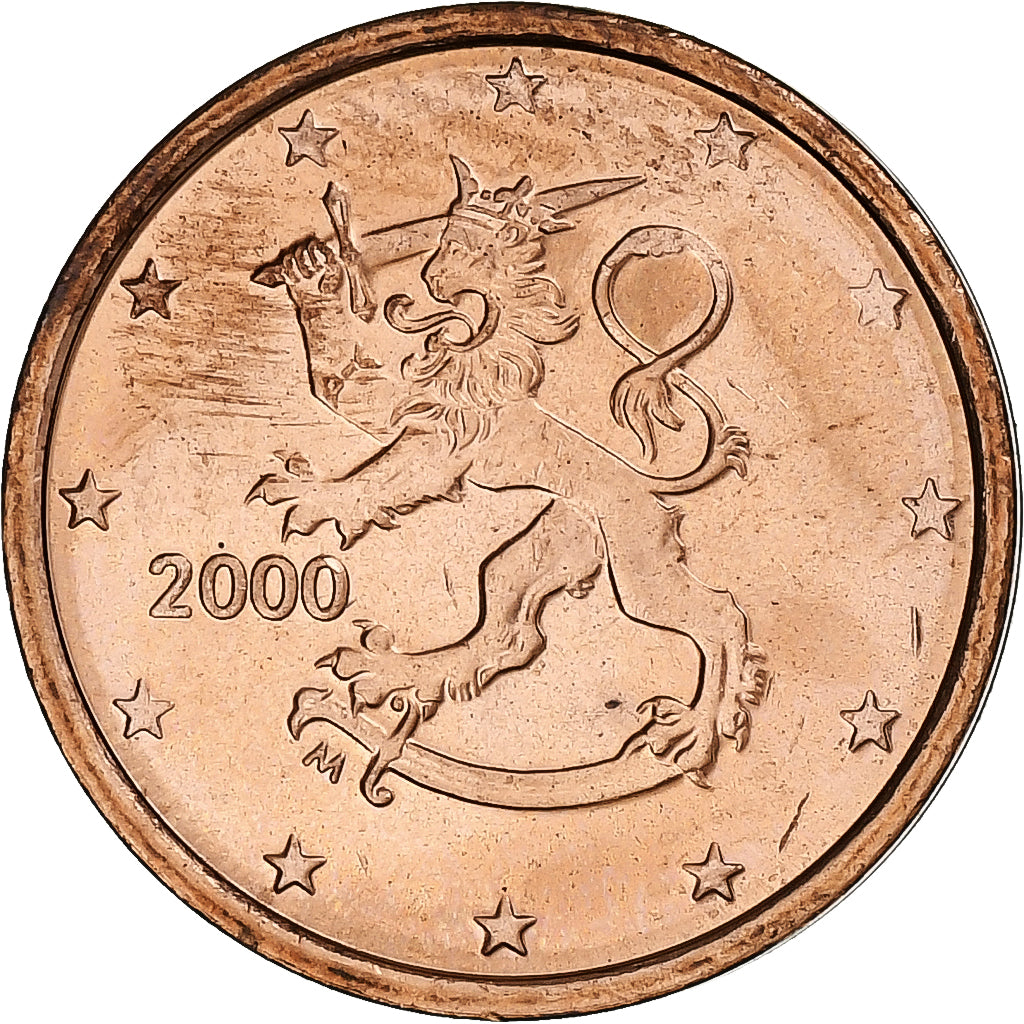 Finsko,
2 euro centy,
2000