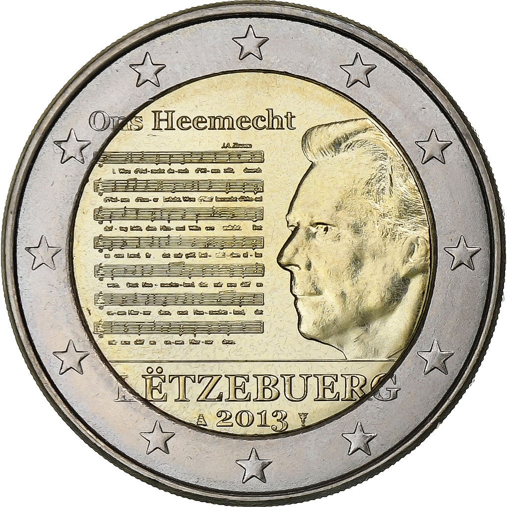 Lucembursko,
2 eura,
Hymne National