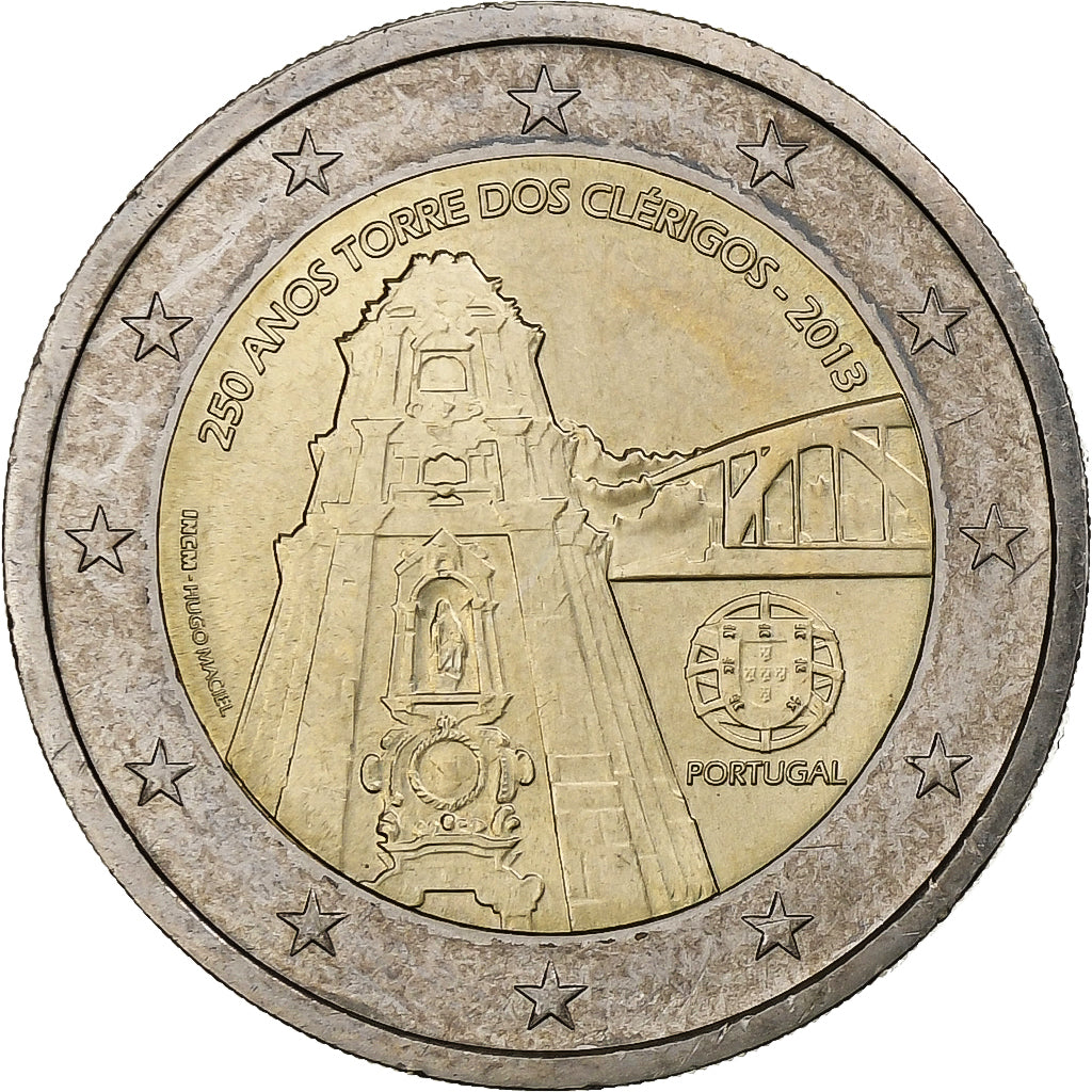 Portugalsko,
2 eura,
250 ano