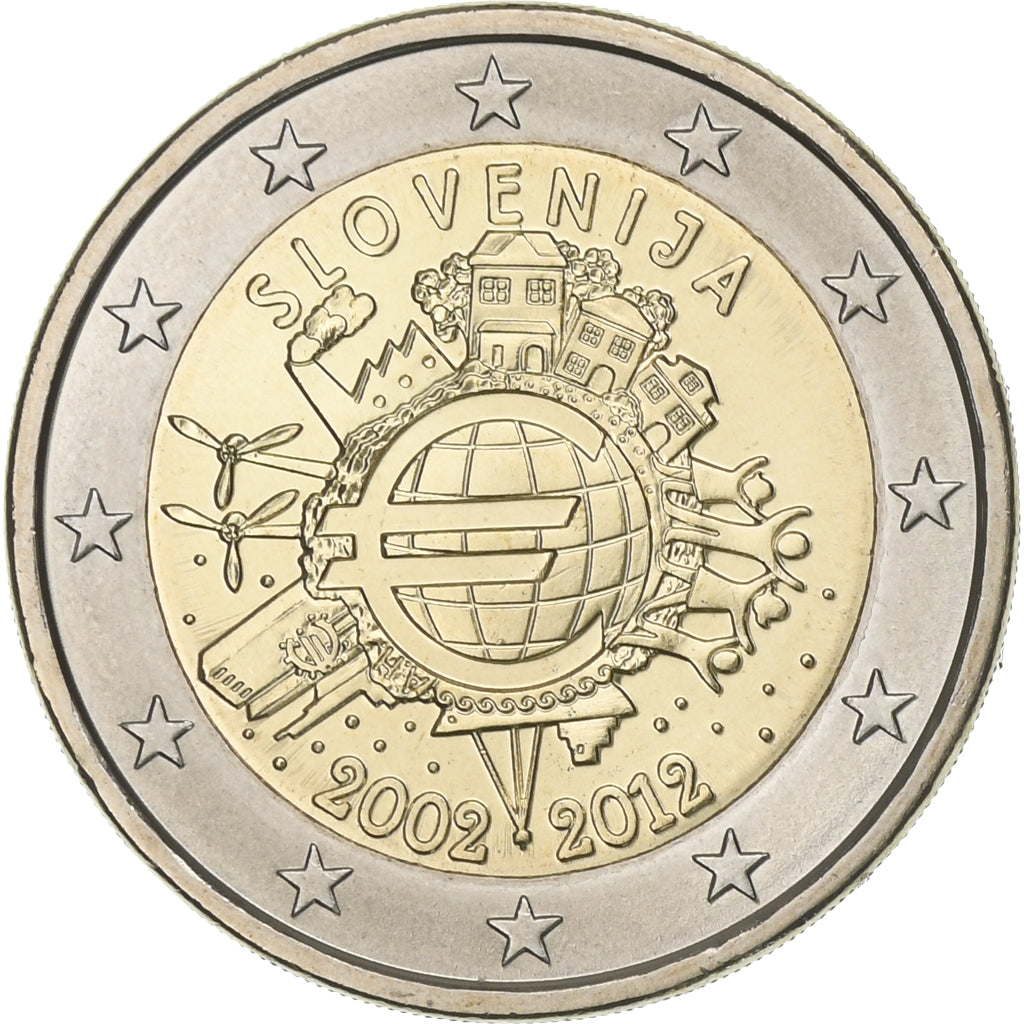 Slovinsko,
2 eura,
2012