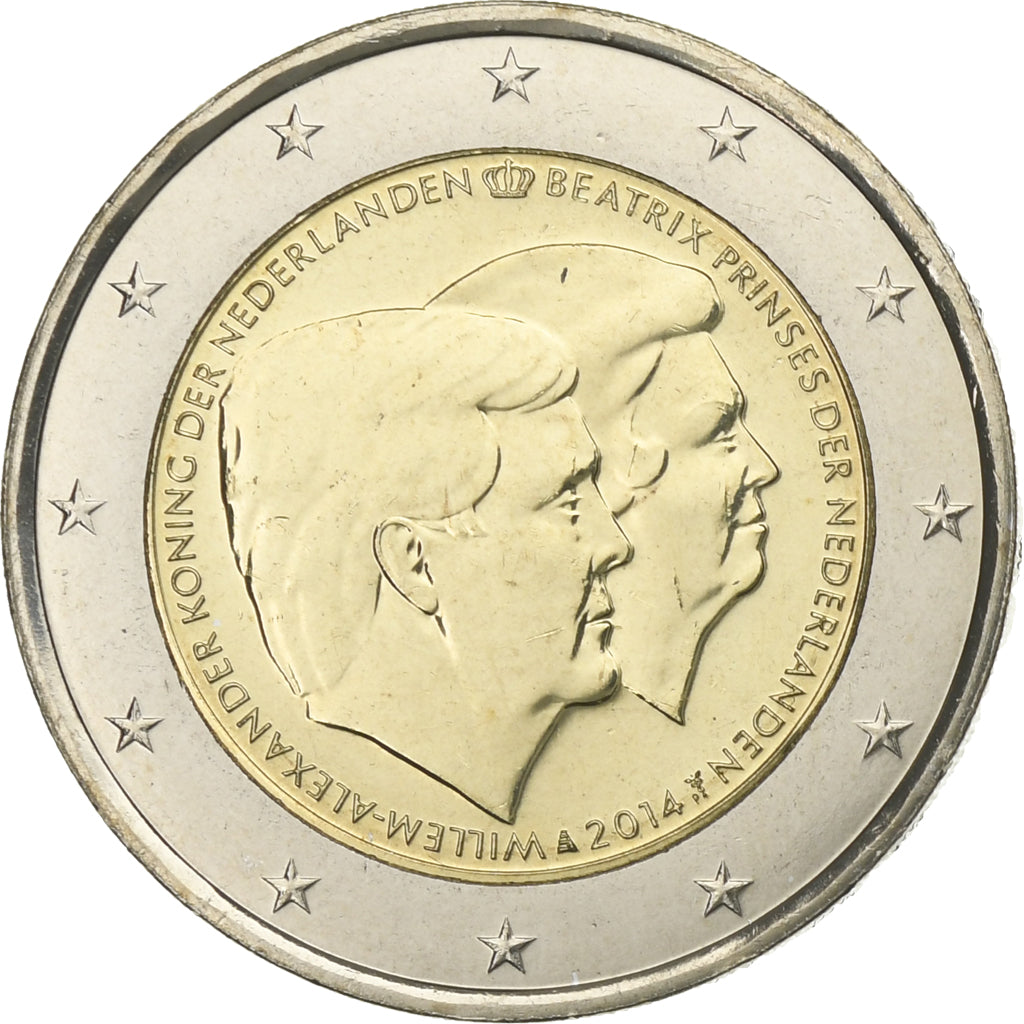 Nizozemí,
2 eura,
2014