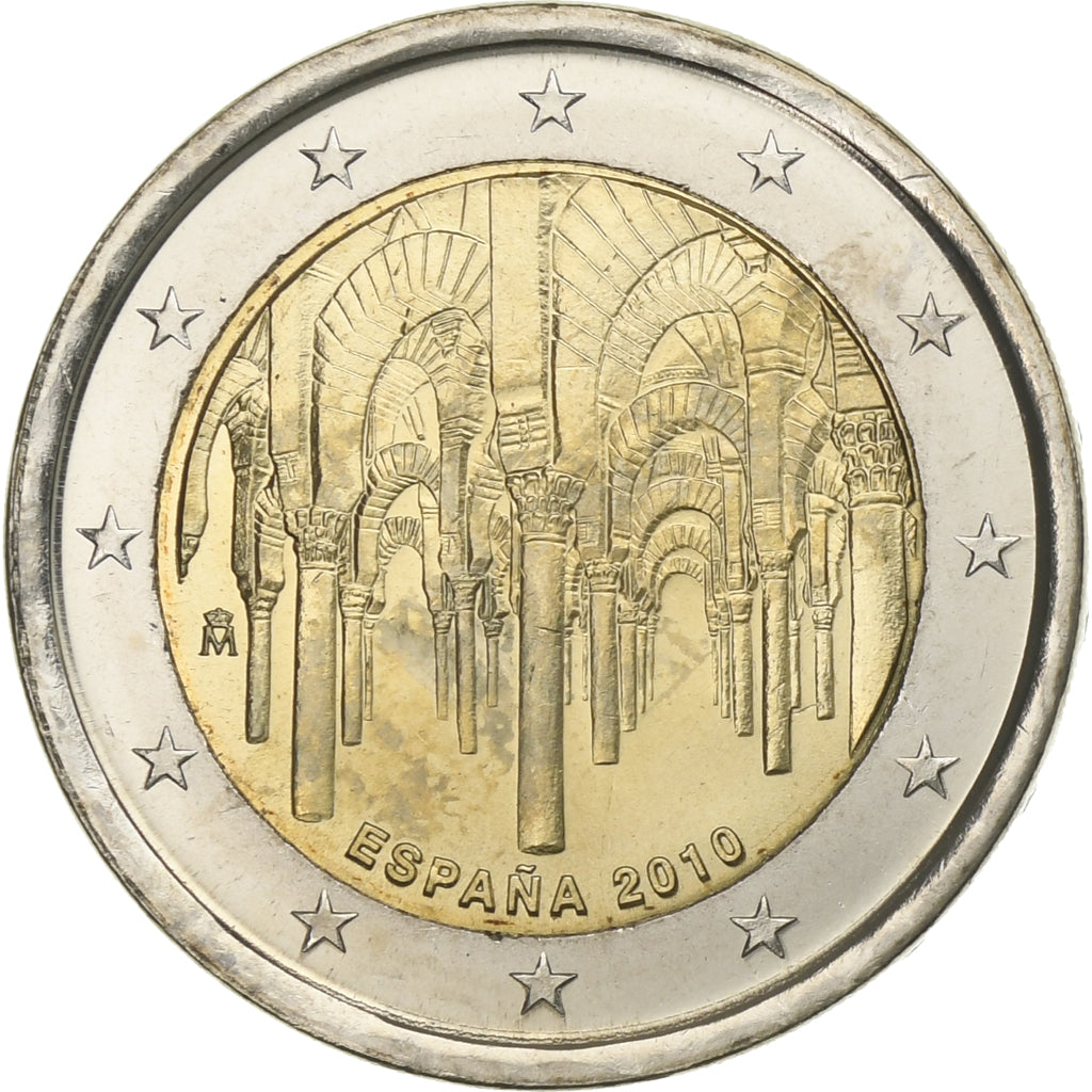 Španělsko,
2 eura,
2010