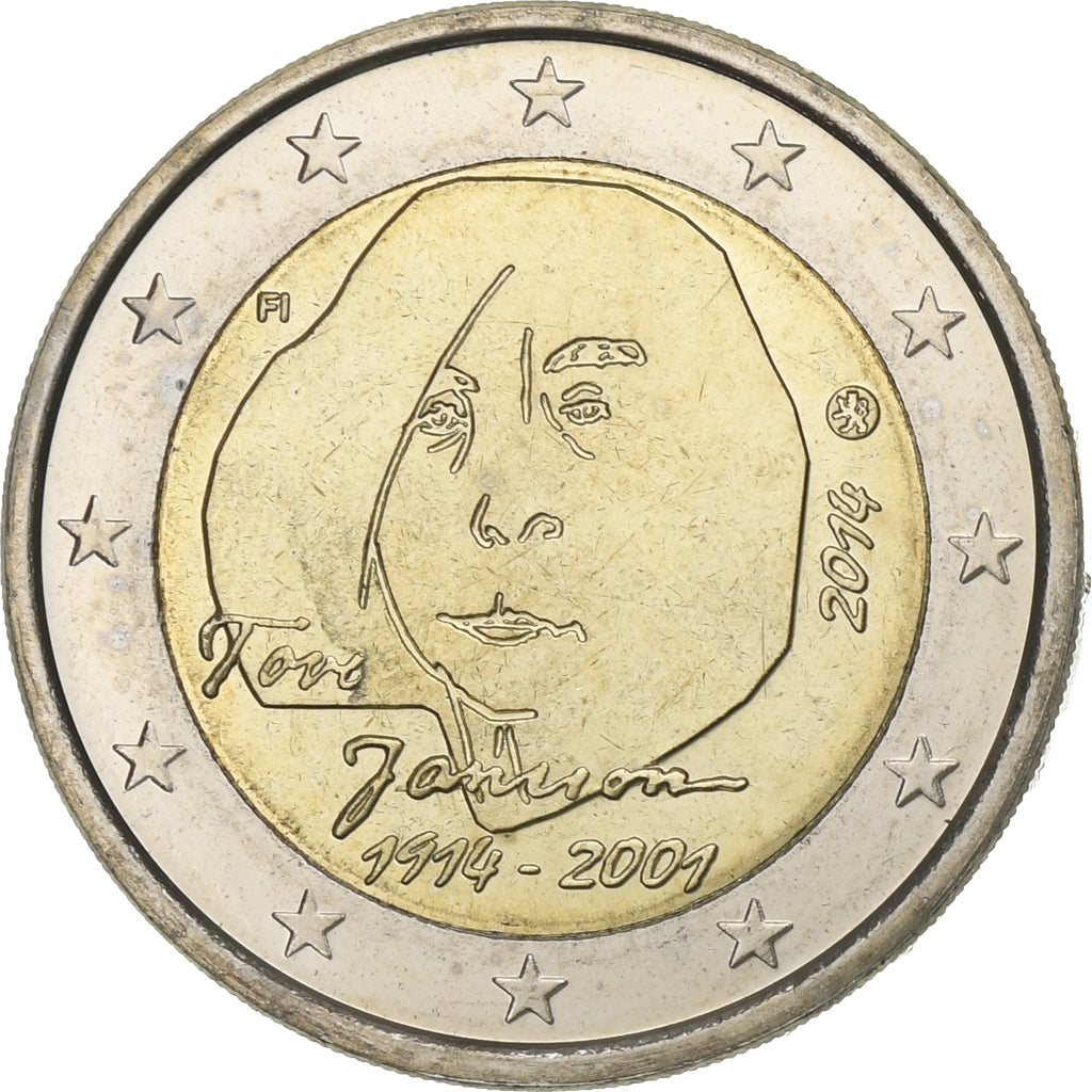 Finsko,
2 eura,
Tove Janssonová