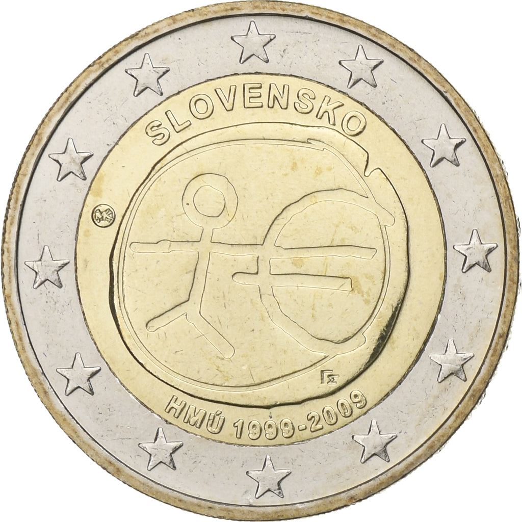 Slovinsko,
2 eura,
EMU