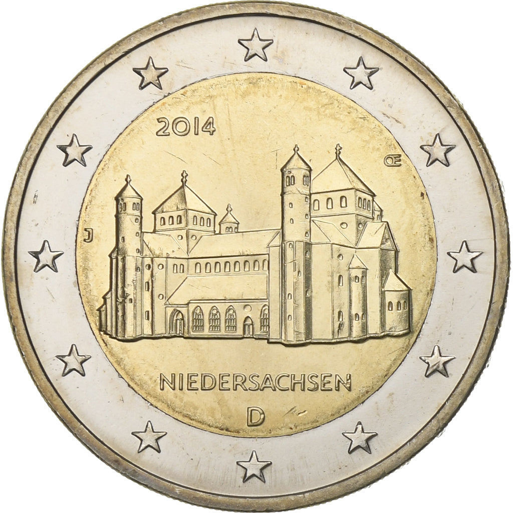 Německo,
2 eura,
2014