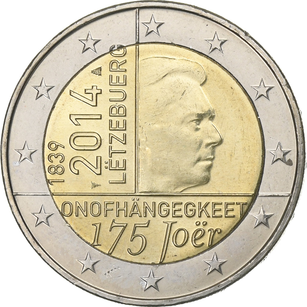 Lucembursko,
2 eura,
175 Joer