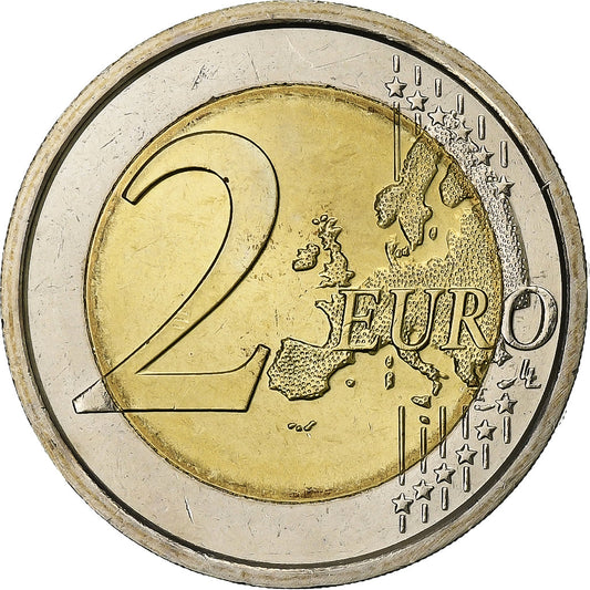 Itálie,
2 eura,
Euro 2002-2012