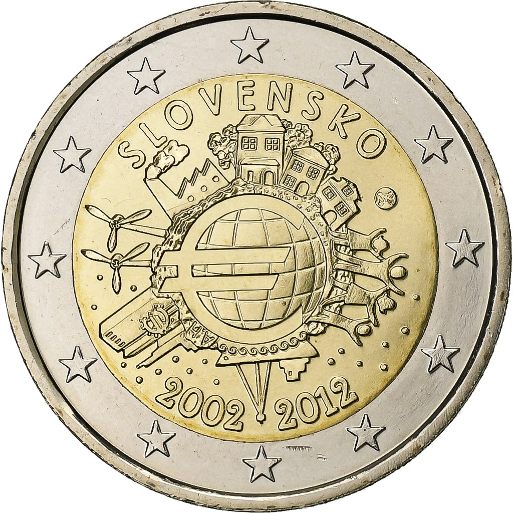 Slovensko,
2 eura,
Euro 2002-2012
