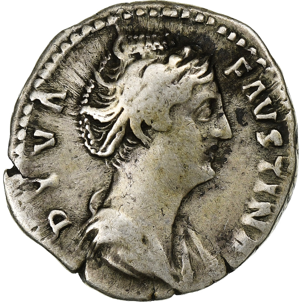 Diva Faustina I,
denár,
141