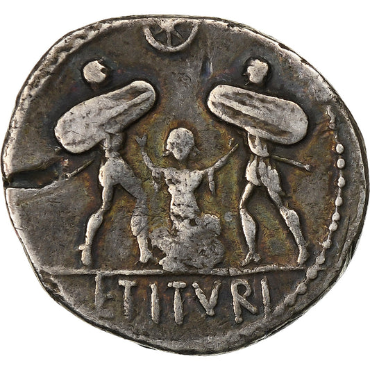 Titia,
denár,
89 před naším letopočtem