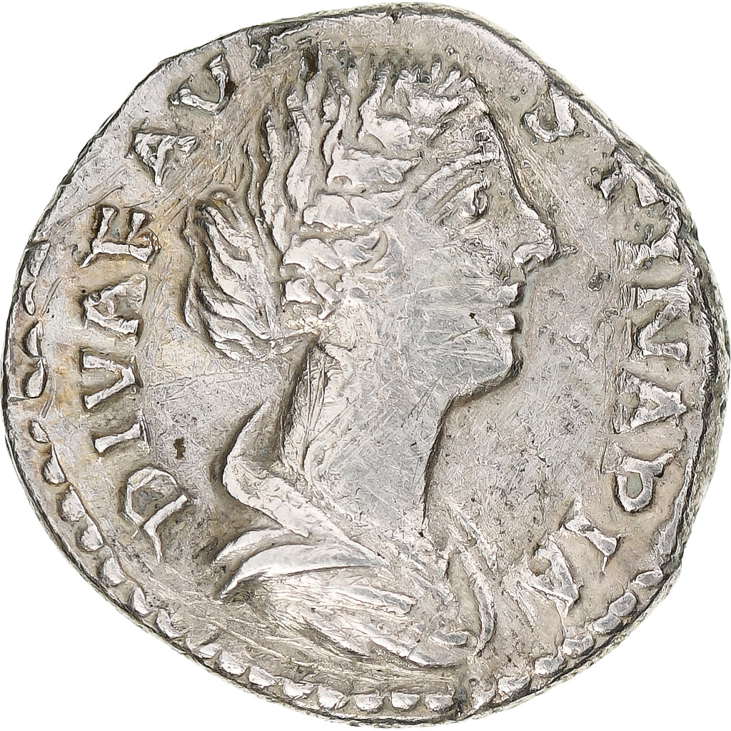 Diva Faustina II,
denár,
176-180