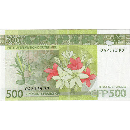 Francouzská tichomořská území,
500 franků,
UNC(65–70)
