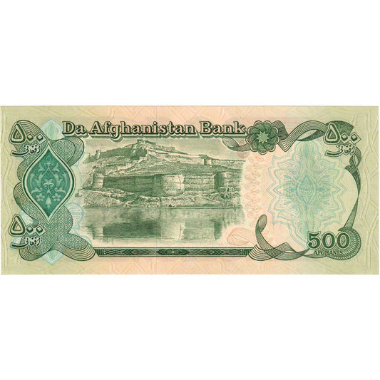 Afghánistán,
500 Afghánců,
UNC(65–70)