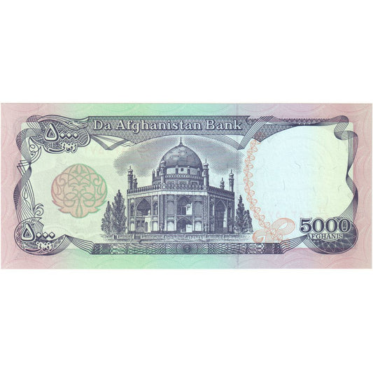 Afghánistán,
5000 Afghánců,
UNC(65–70)