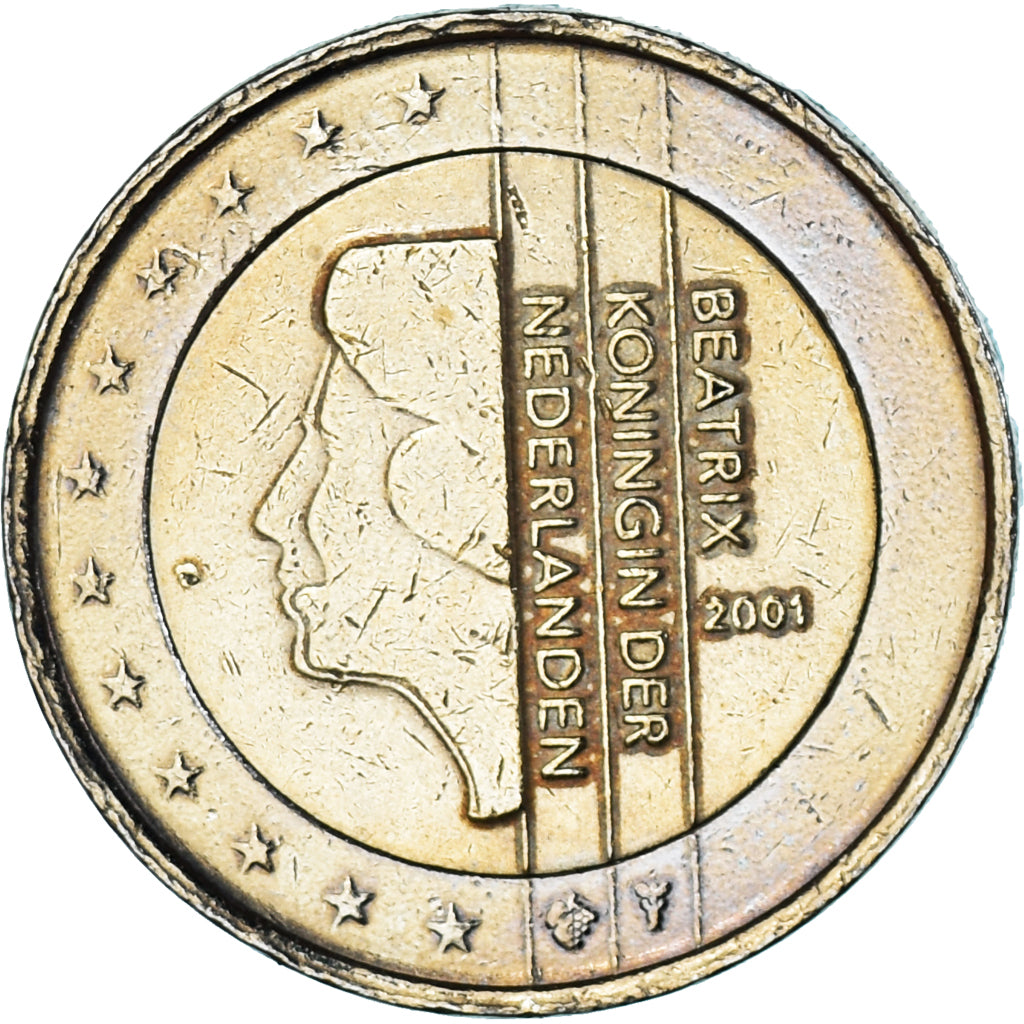 Nizozemí,
2 eura,
2001