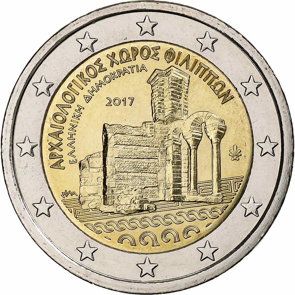 Řecko,
2 eura,
Archeologické naleziště Philippi