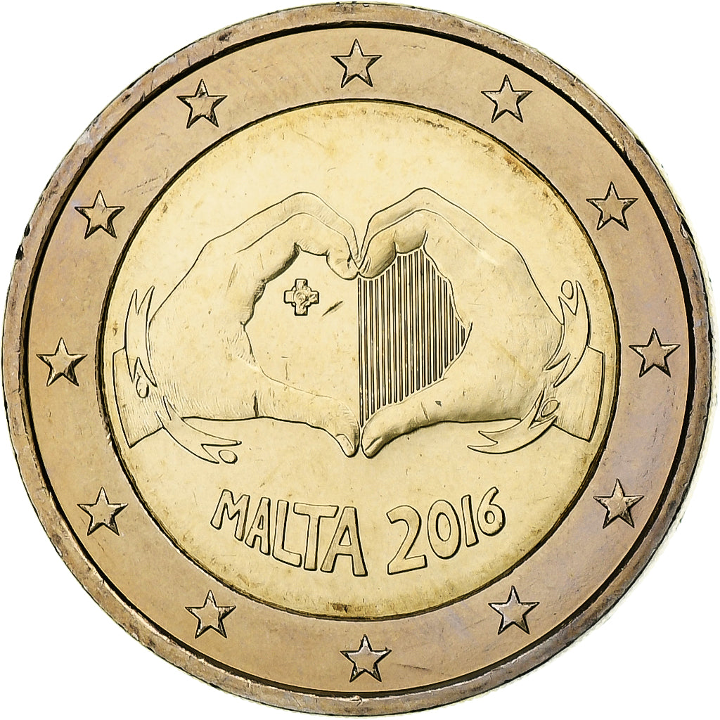 Malta,
2 eura,
2016