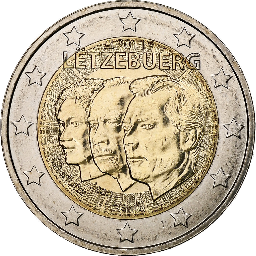 Lucembursko,
Henri,
2 eura