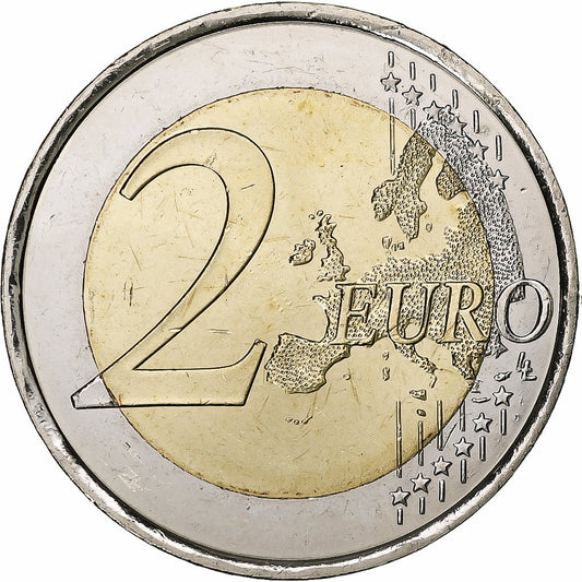 Španělsko,
2 eura,
2019