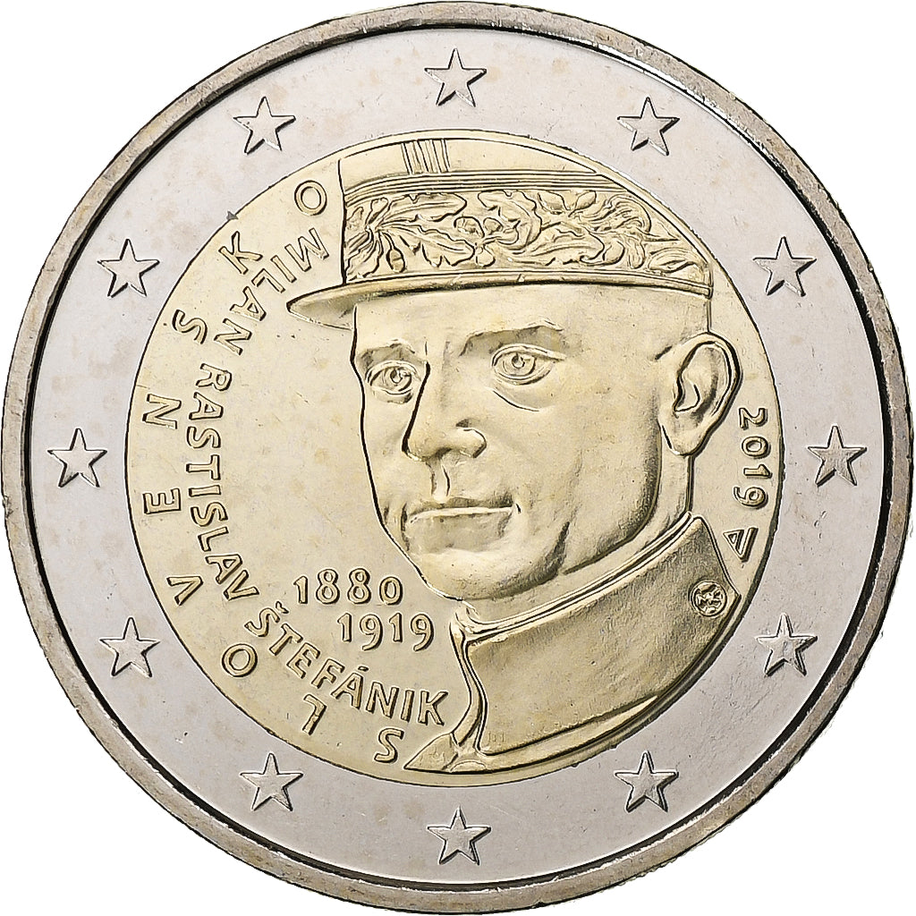 Slovensko,
2 eura,
2019