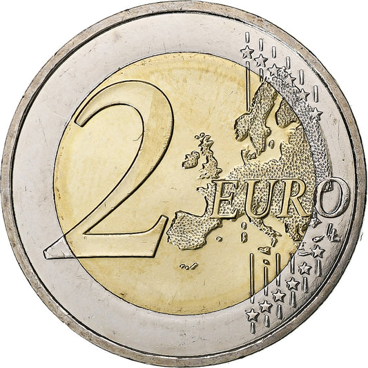Francie,
2 eura,
Chute du mur de Berlin