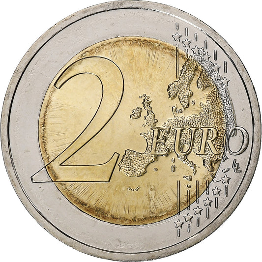 Německo,
2 eura,
2016
