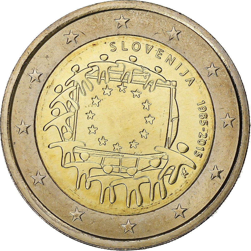 Slovinsko,
2 eura,
2015
