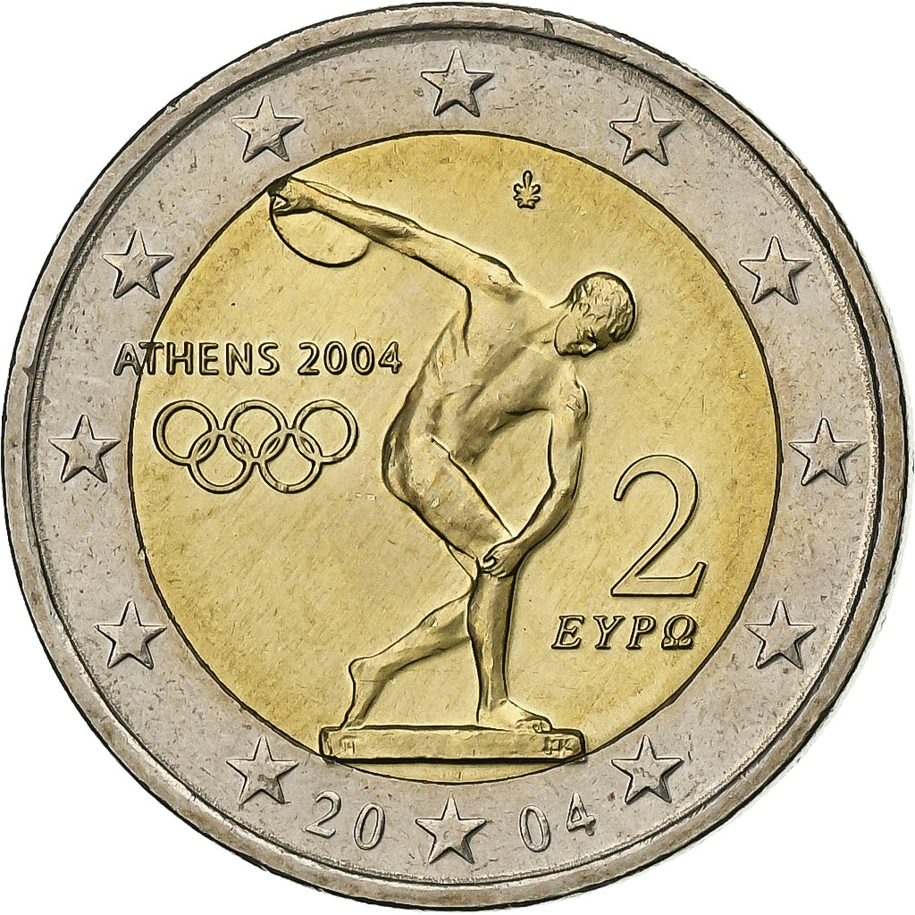 Řecko,
2 eura,
2004