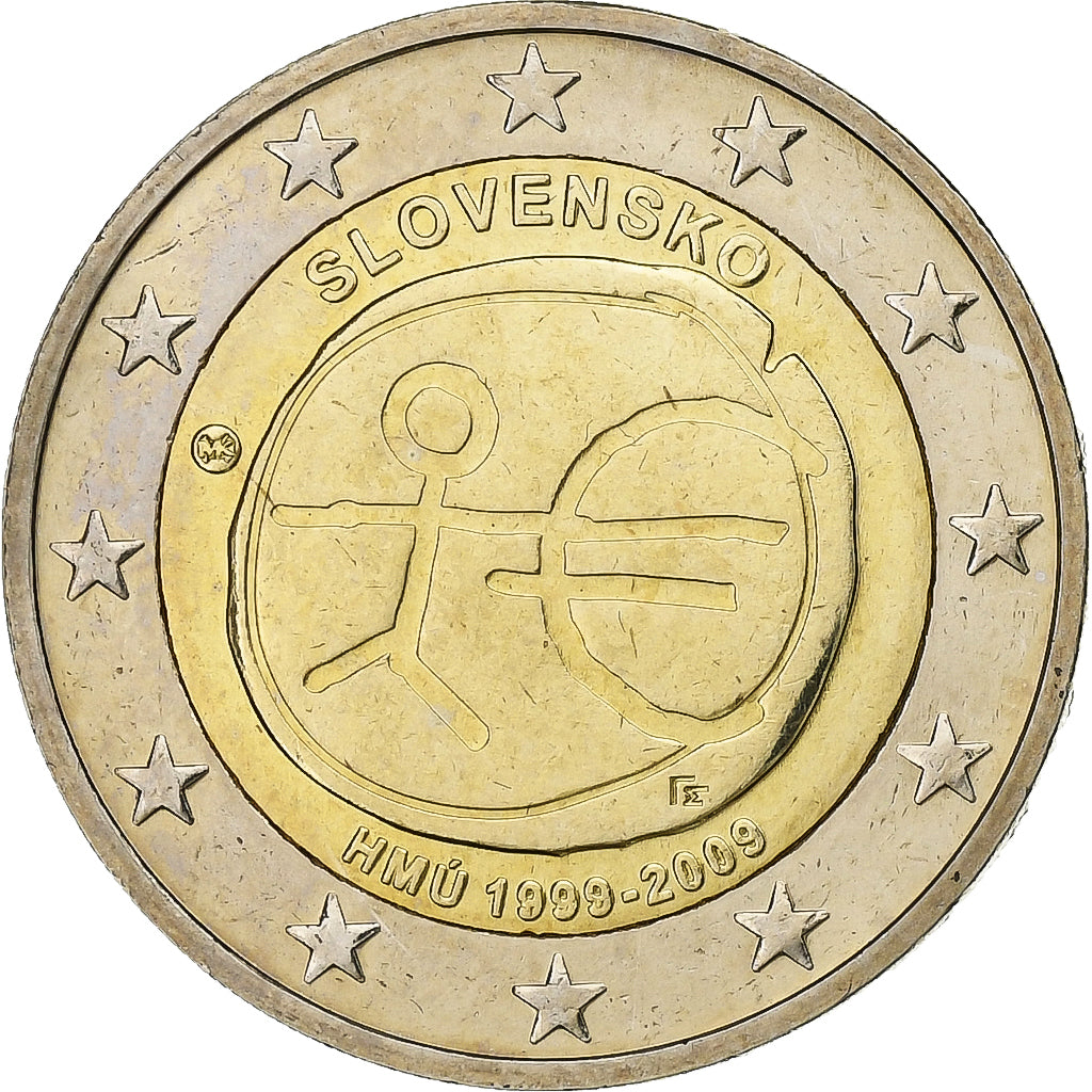 Slovensko,
2 eura,
Evropská měnová unie