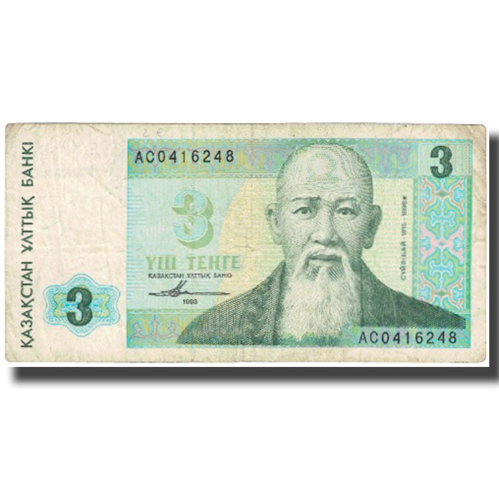 Bankovka,
Kazachstán,
3 Tenge