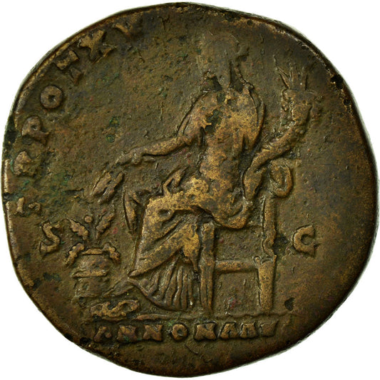 Antoninus Pius,
Sestertius,
Měď