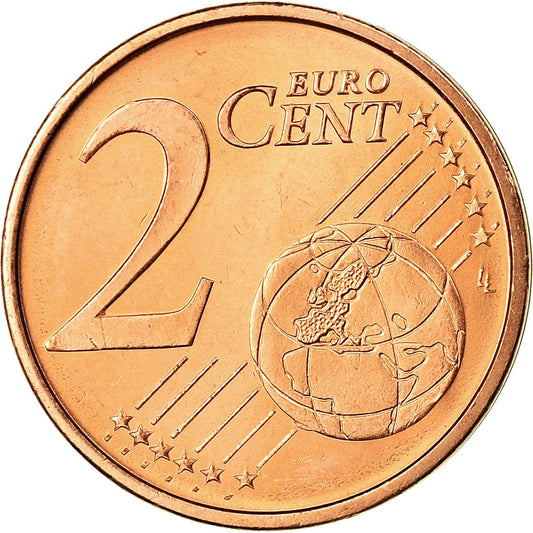 Španělsko,
2 euro centy,
2012