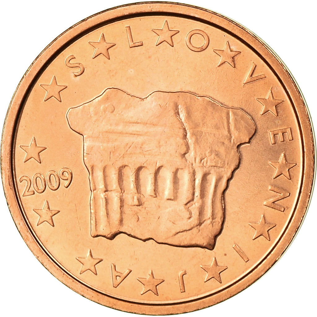 Slovinsko,
2 euro centy,
2009