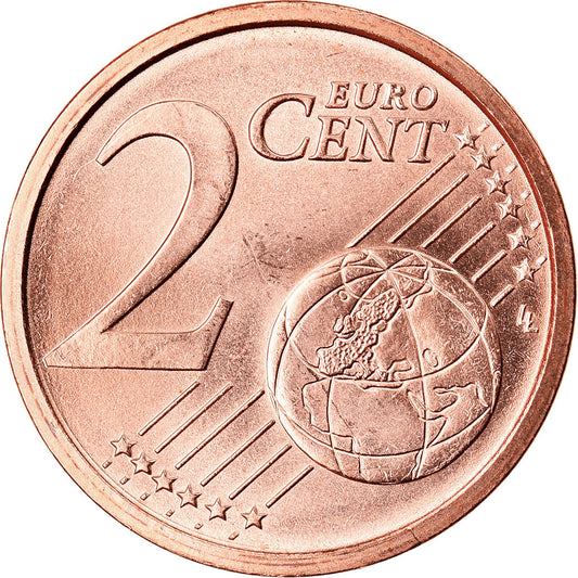 Itálie,
2 euro centy,
2015